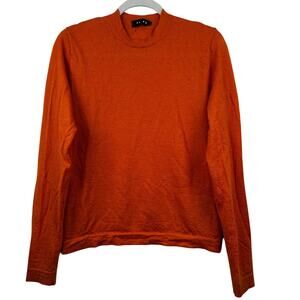 Falke Cashmere Sweater Jumper Long Sleeve Orange European Men's M Cozy Classic